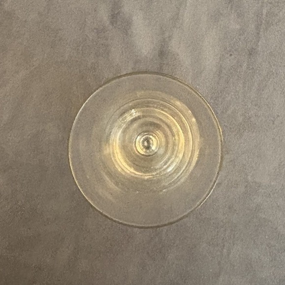 Vintage MCM Clear Art Glass Bud Vase Bullicante Bubble Base Murano Style 10" - Picture 4 of 5